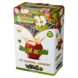 Sok Royal apple jabłkowo aroniowy 3 L
